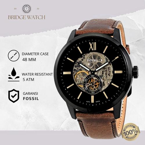 Promo Jam Tangan Fossil Townsman Automatic Pria Analog Brown Leather Casual  Sporty Original ME3155 di Bridge Watch Tokopedia