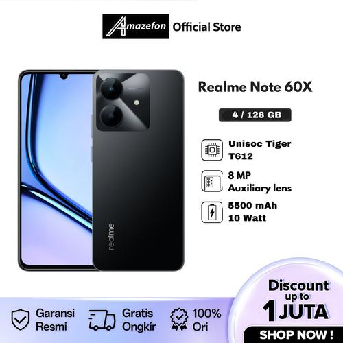 Promo Realme Note 60x 4/128 GB 4/64 GB Garansi Resmi Realme