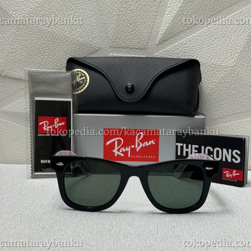 Jual Kacamata RayBan Wayfarer Rare Print RB2140 1017 Original