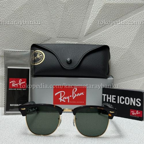 Jual KACAMATA RAYBAN CLUBMASTER RB3016 990/58 TORTOISE POLARIZED