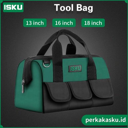 Promo ISKU Tool Bag Tas Perkakas Toolbag Perkakas Multifungsi Bahan Tebal  13 Inch di Tokopedia Tokopedia