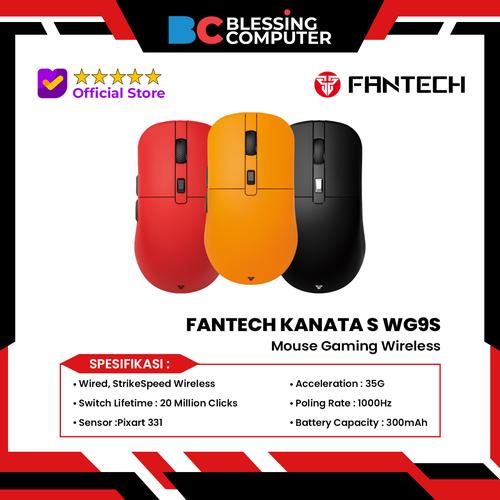 Kanata Rage Computer Jual Mouse Gaming Wireless FANTECH KANATA S WG9S - RED - Kota Denpasar ...
