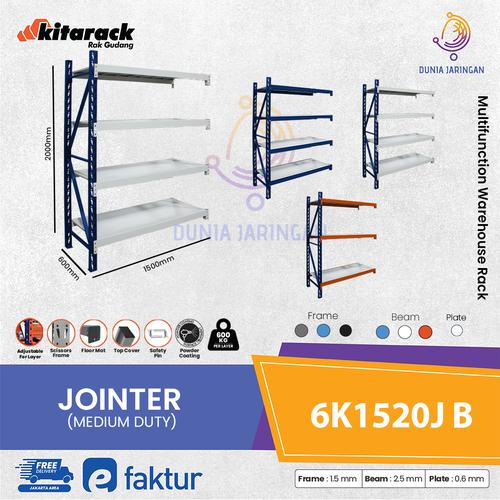 Jointer Rack Jual RACK GUDANG Besi Jointer 600kg/ layer 2M 4LAYER Panjang 1,5Meter ...