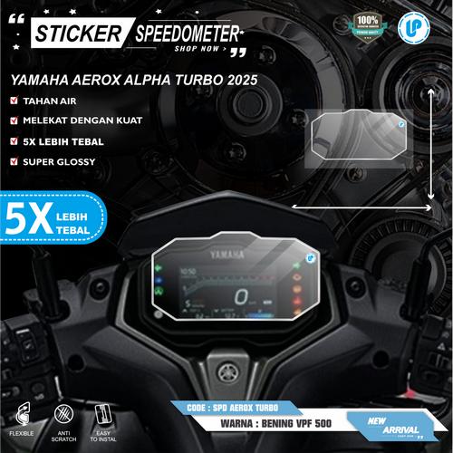 Jual STICKER ANTIGORES SPEEDOMETER YAMAHA AEROX ALPHA TURBO 2025 ...