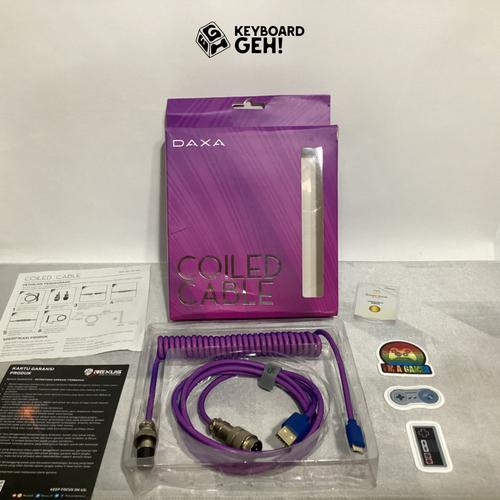 Jual Coiled Cable Daxa - Type C to USB - Purple Color - Mechanical ...