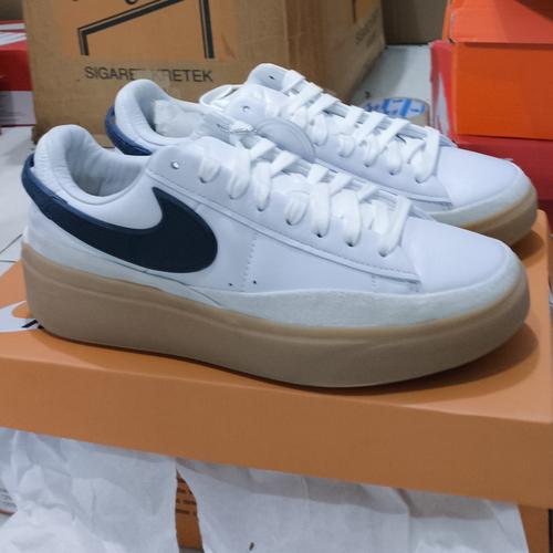 Jual Nike Blazer Phantom low white midnight navy original resmi