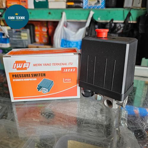 Jual OTOMATIS KOMPRESOR 4 WAY IWA AUTOMATIC PRESSURE SWITCH 4 LUBANG ...