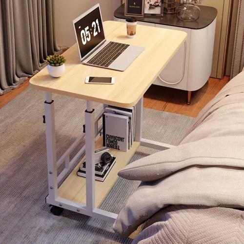 Jual Meja Laptop Kayu Belajar Portable + Roda Table Adjustable Satu ...