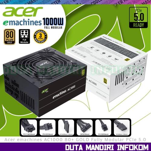 Promo ACER eMachines AC1000 - 1000W 80+ Plus GOLD PCIe 5.0 Fully ...