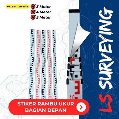 Jual Jual Stiker Bak Ukur 3 meter Sticker Vinyl Rambu Survey 3M - Kab ...
