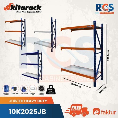 Jual Rak Gudang Besi 1 Ton 2,5 Meter P 2M Rack Gudang 4 Susun Jointer ...