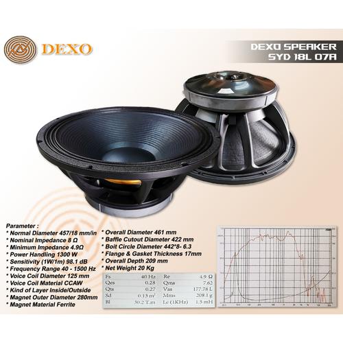 Promo SPEAKER DEXO 18L07A SPEAKER 18INC DEXO 18L07A SPEAKER
