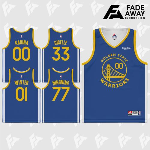 Jual JERSEY BASKET AESPA X GOLDEN STATE WARRIORS - KARINA #00, S
