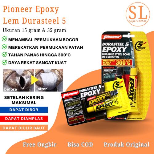 Promo Lem Mesin Tahan Panas 300C Durasteel Epoxy Lem Knalpot Radiator ...