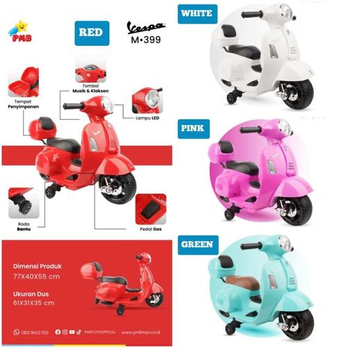Jual Vespa Anak Motor Aki Vespa M 788 Motor Aki Mainan Anak M788 Vespa ...