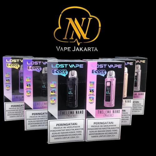 Thelema Nano Lost Vape Kit Silver Carbon
