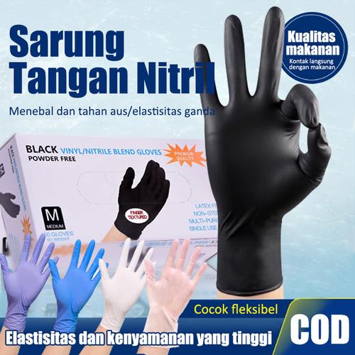 Nitrile Blend Non Vinyl Gloves Nitrile Vinyl Glove 100PCS