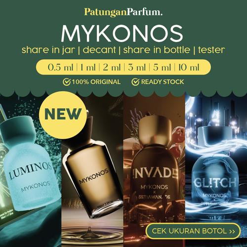 Jual Decant Mykonos - Invade Glitch Luminos Monaco Royale California ...