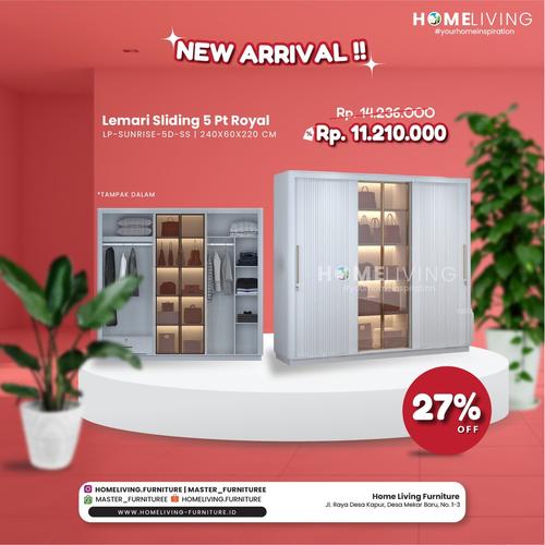 Jual Lemari Sliding 5 Pintu Lemari Sliding Minimalis 5 Pintu Lemari