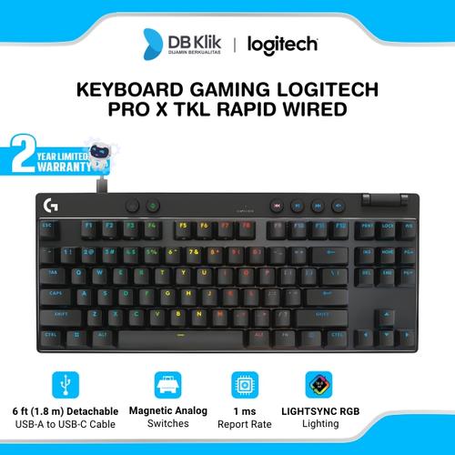 Promo Keyboard Gaming Logitech PRO X TKL Rapid Tenkeyless Wired Cicil 0 ...