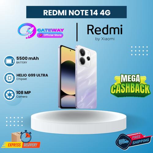 Promo Xiaomi Redmi Note 14 4G [8/128GB] [8/256GB] Garansi Resmi - PAKET ...