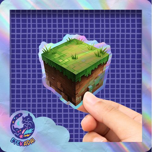 Jual Stiker Hologram Game Minecraft Blocks - Jakarta Barat - etekadai ...