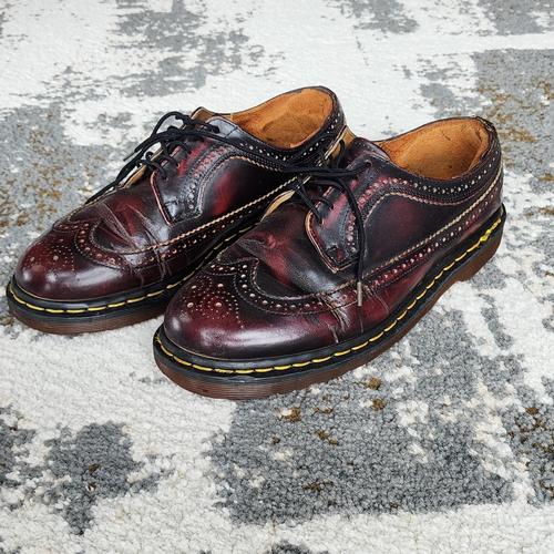 Promo Martens 3989 Wingtip Brogues, Vintage Oxblood Made in