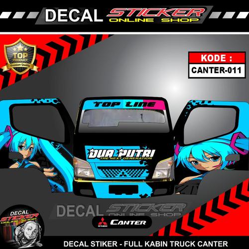 Jual Stiker Mobil Truk Canter | Sticker Decal Print Kepala Truck Keren ...