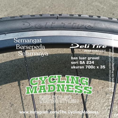 Promo BAN LUAR SEPEDA 700CX35-700x35C-700cX Deli Tire seri SA  234 SA 201/Continental CycloCross/WTB For Bike Packing/Bike