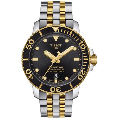 Promo Tissot Seastar 1000 Powermatic 80 Gold Jam tangan pria Original  Hitam Gold di Zgi Store Tokopedia