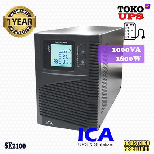 Ica Rn2000 Promo ICA UPS SE2100 2000VA 1800W Online LCD - Bubble+Kayu Cicil 0% 3x ...
