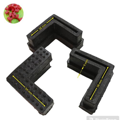 Jual karet kaki Rak besi siku 4x4 cm tebal/ sepatu Rak besi - Jakarta ...