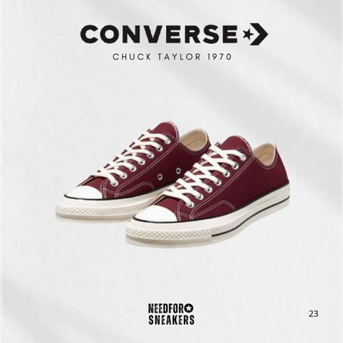Promo SEPATU CONVERSE CHUCK TAYLOR 70S LOW BURGUNDY 38 Kota