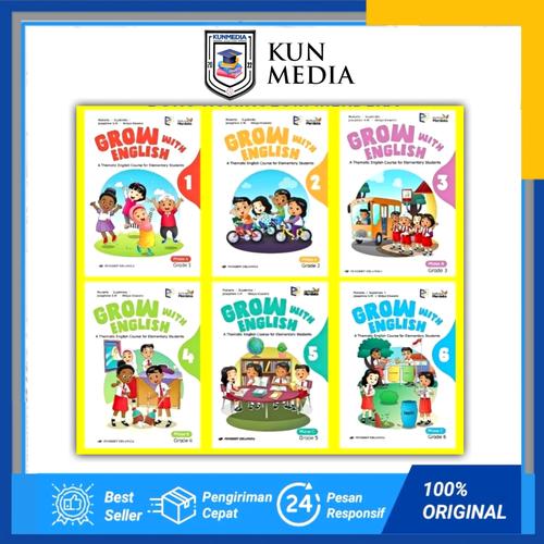 Jual ORIGINAL BUKU GROW WITH ENGLISH KELAS 1 2 3 4 5 6 KURIKULUM ...