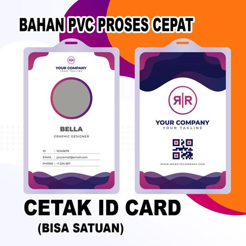 Jual cetak id card satuan 2 sisi Kota Bekasi Cetak ID Card Satuan