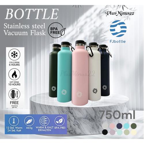 750 Ml Metal Water Flask Botol Minum FJBOTTLE Stainless Steel