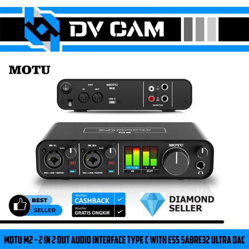 MOTU M2 USB-C Audio Interface - Perfect Circuit MOTU M2