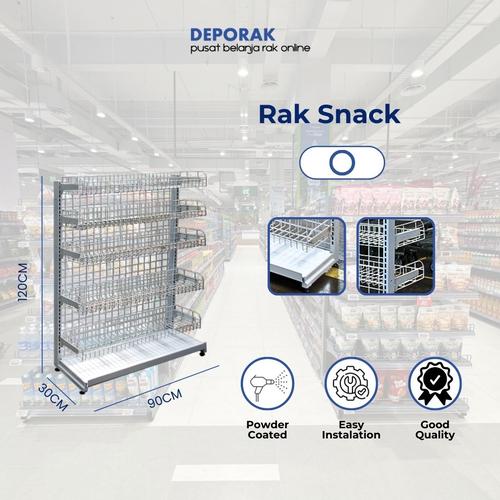 Jual Rak Snack / Rak Chiki / Rak Warung / Rak Display Gondola / Rak ...