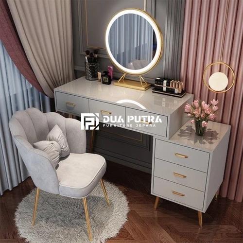 Meja Rias Set Jual Meja rias minimalis modern kayu jati finishing duco set lengkap ...