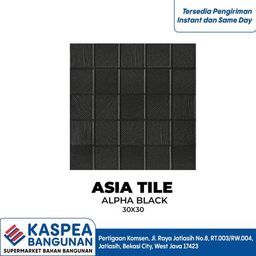 Jual KERAMIK LANTAI ASIA TILE ALPHA BLACK 30/30 - Kota Bekasi - Kaspea ...