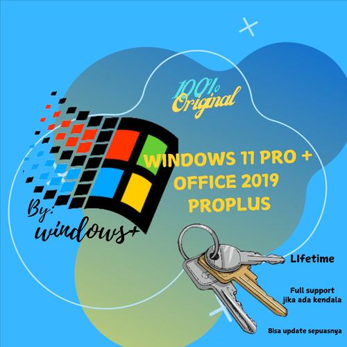 Jual PROMO Windows 11 Pro + Office 2019 Proplus Original Key - Kab ...