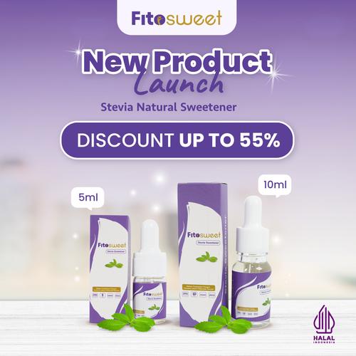 Promo FitoSweet Diet Stevia Nol Kalori 100% Natural Sweetener 5ml &10ml ...