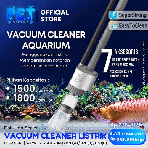 Jual Vacuum Elektrik Aquarium Vakum Cleaner Siphon Cleaner