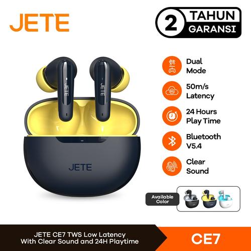Promo TWS JETE CE7 Headset Bluetooth I Earphone Wireless 24 Hours
