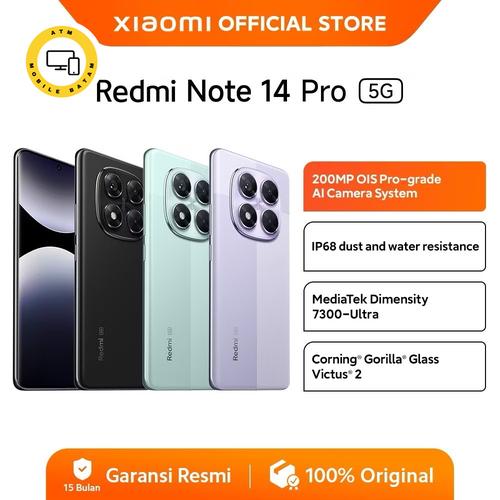 Jual Xiaomi Redmi Note 14 Pro 5G 200MP OIS Pro-grade AI Camera