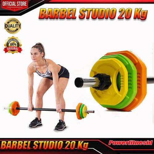New Alat Olahraga Gym Fitness Sport Weight Body Pump Barbel Set Color 20 Kg  di Powerfitnesid Tokopedia