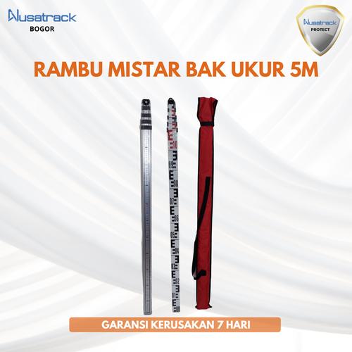 Nivo Rambu Jual RAMBU MISTAR BAK UKUR 5M/5 METER/ LEVELLING/ALUMINIUM STAFF 5 M ...