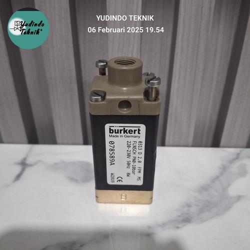 Jual solenoid valve BURKERT 0313 D 2.0 FPM MS FLNSCH PN0-10Bar 220VAC ...