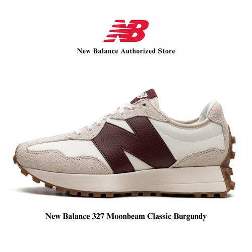Sepatu NB New Balance 327 Moonbeam Classic Burgundy White Dark Red, 37 di  Newbalanceauthorizedstore Tokopedia