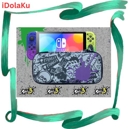 Jual Pouch Tas Switch OLED V2 V1 Splatoon 3 Putih Carrying Storage Bag ...